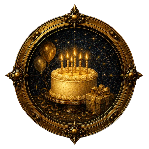 Birthday medallion