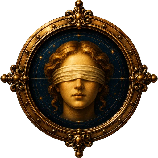 Blindfold medallion
