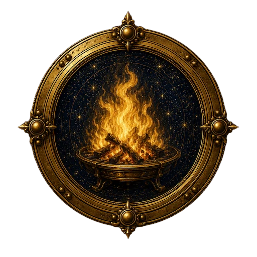 Burning medallion