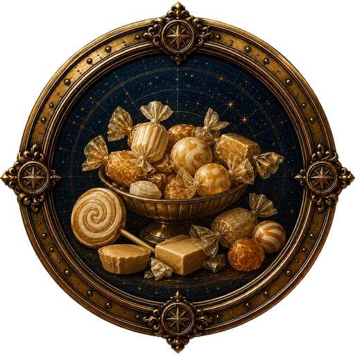 Candy medallion