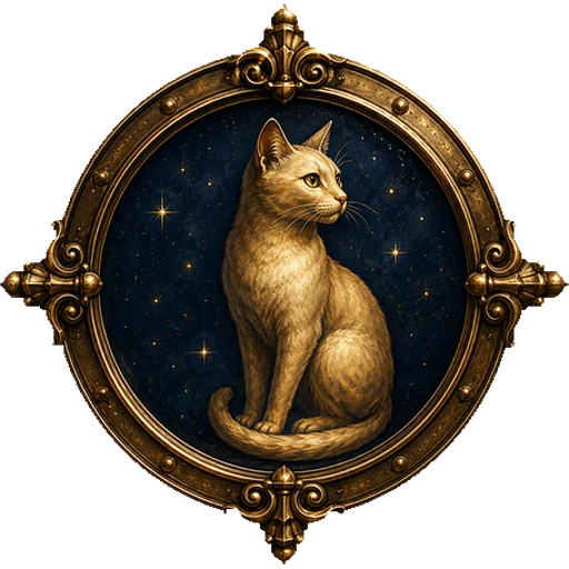 Cat medallion