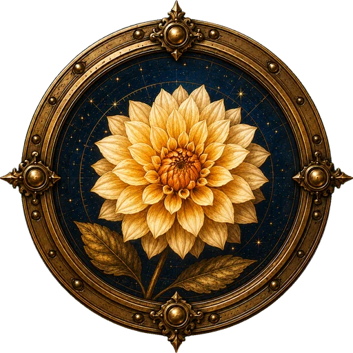 Dahlia medallion