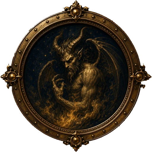 Demon medallion