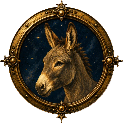 Donkey medallion