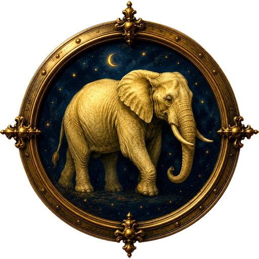 Elephant medallion