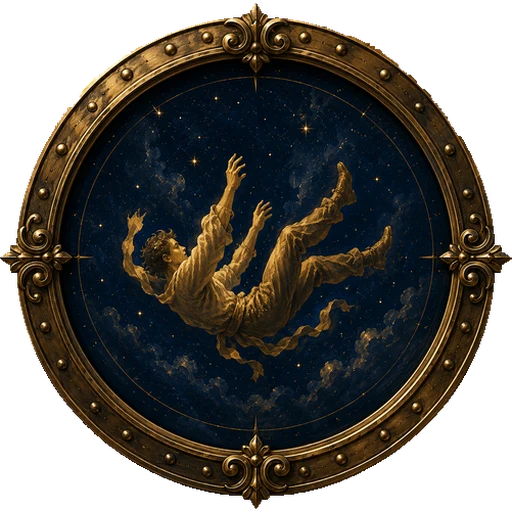 Falling medallion