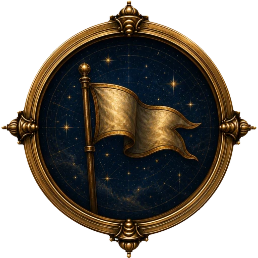 Flag medallion