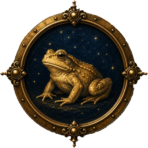 Frog medallion