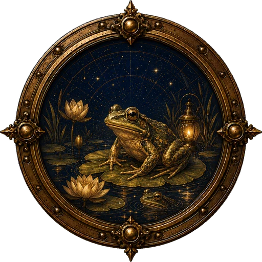 Frogs medallion