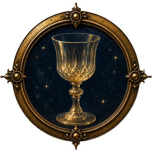 Glass medallion