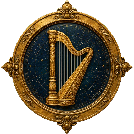 Harp medallion