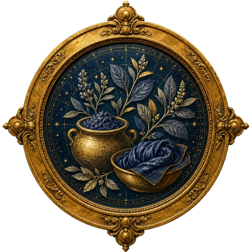Indigo medallion