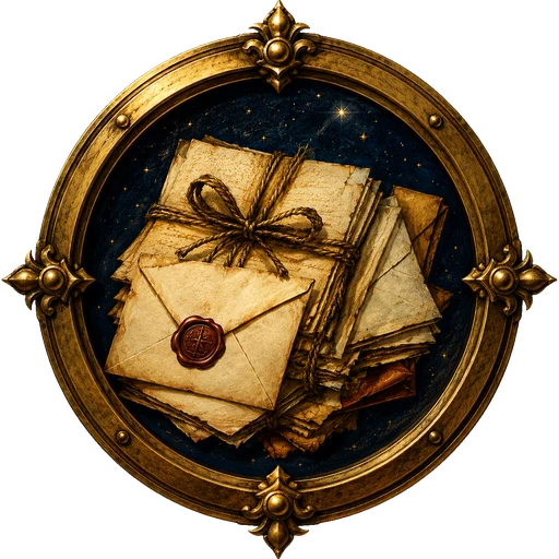 Letters medallion