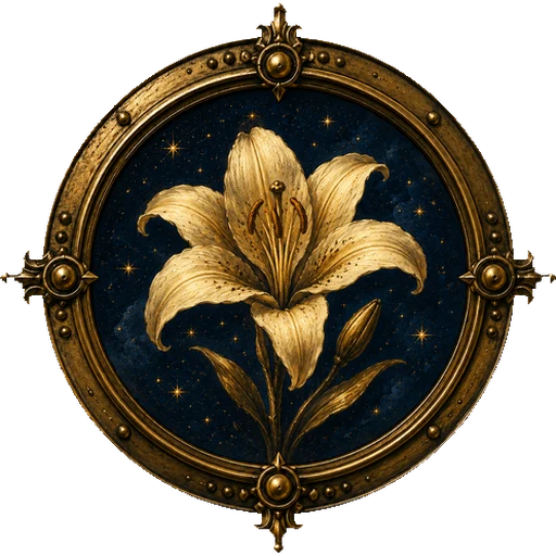 Lily medallion