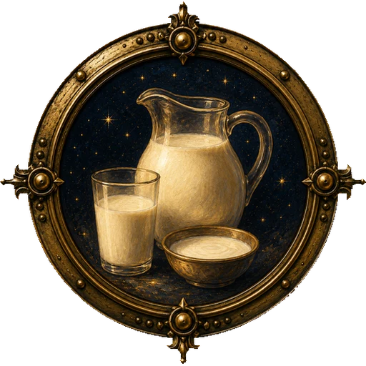 Milk medallion