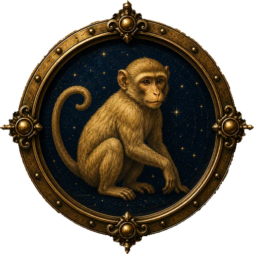 Monkey medallion