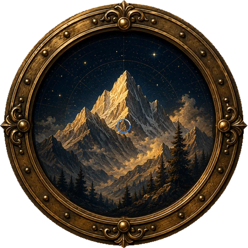Mountain medallion