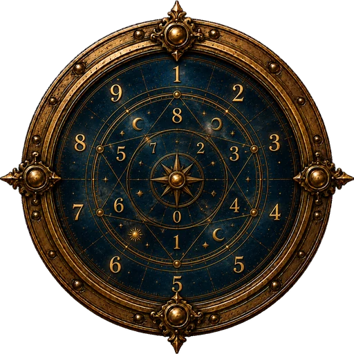 Numbers medallion