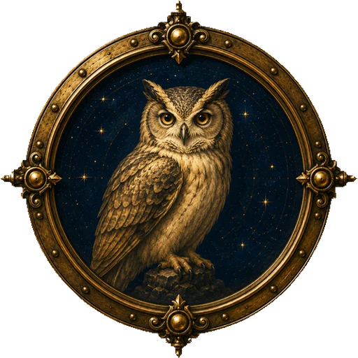 Owl medallion