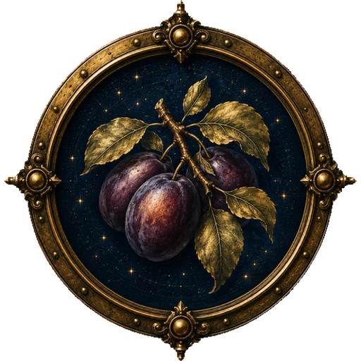 Plums medallion