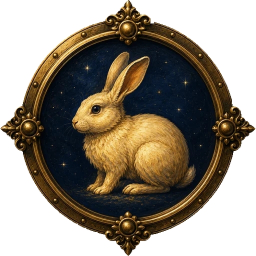 Rabbit medallion