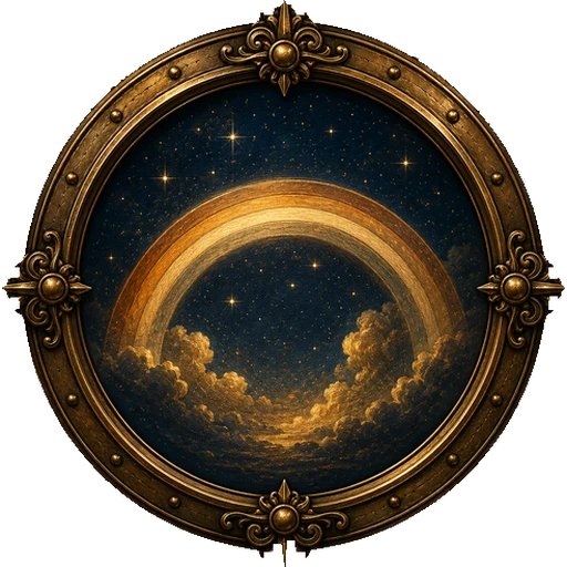 Rainbow medallion