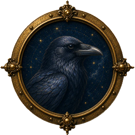Raven medallion