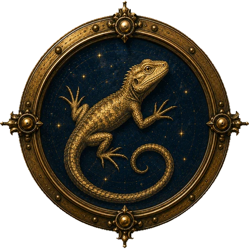 Reptile medallion