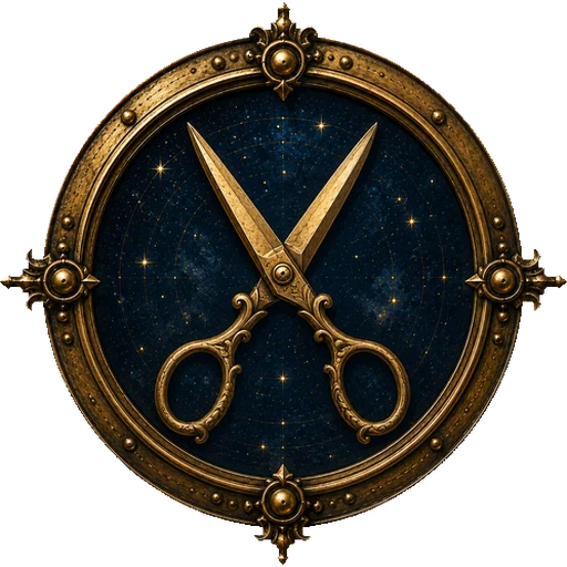 Scissors medallion