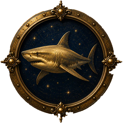 Shark medallion