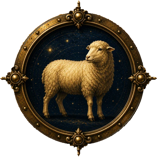 Sheep medallion
