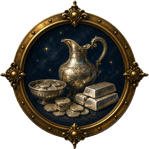 Silver medallion