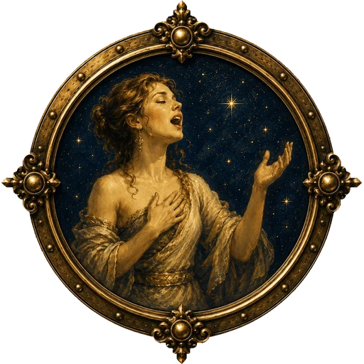 Singing medallion