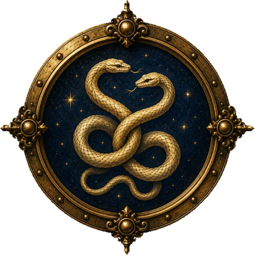 Snakes medallion