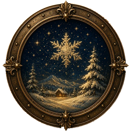Snow medallion
