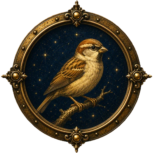 Sparrow medallion