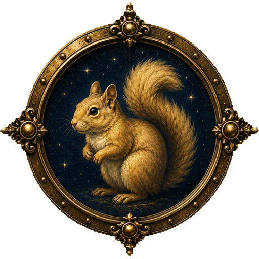 Squirrel medallion
