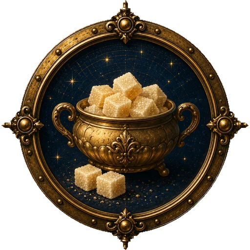 Sugar medallion