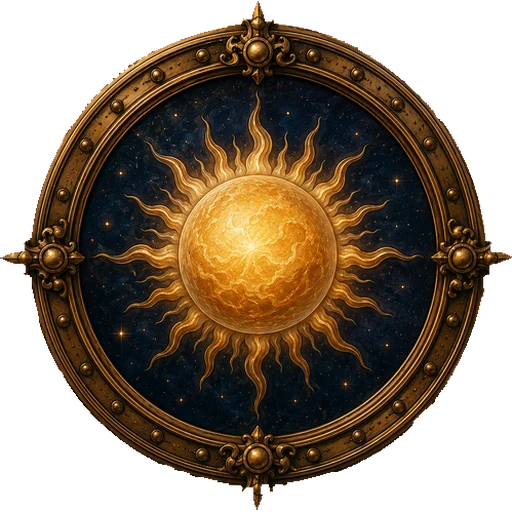 Sun medallion