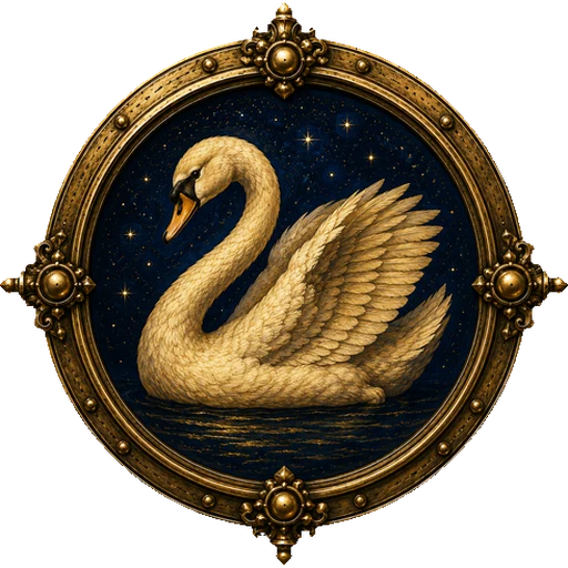 Swan medallion