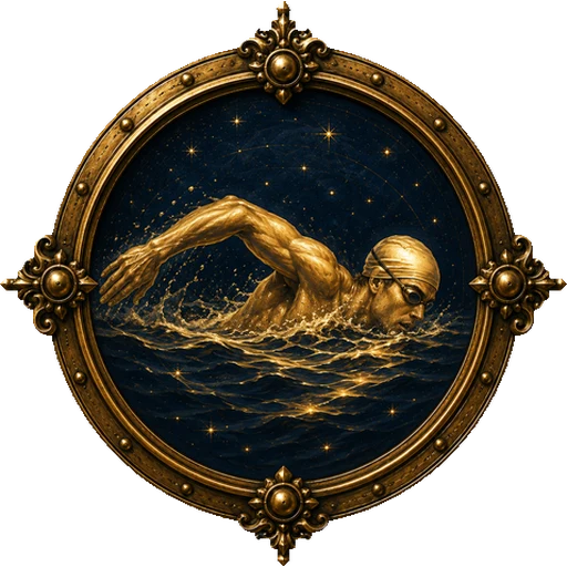 Swimming medallion