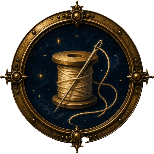 Thread medallion