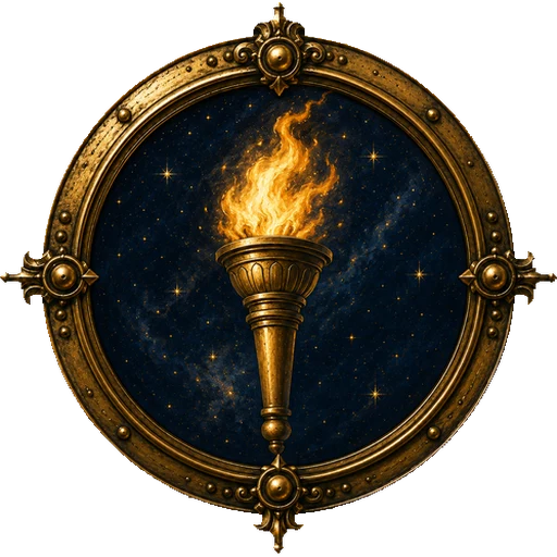 Torch medallion