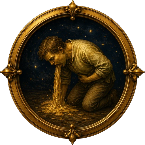 Vomit medallion