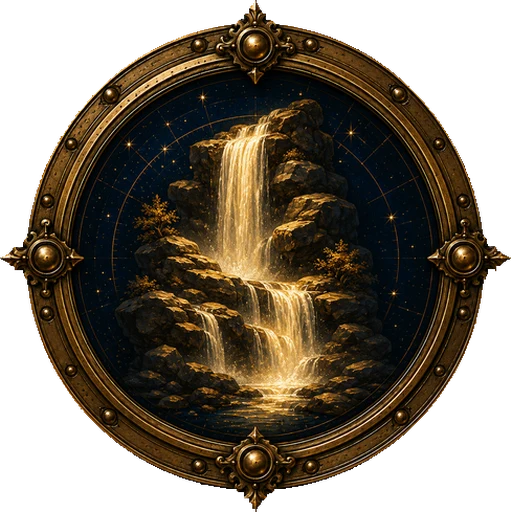 Waterfall medallion