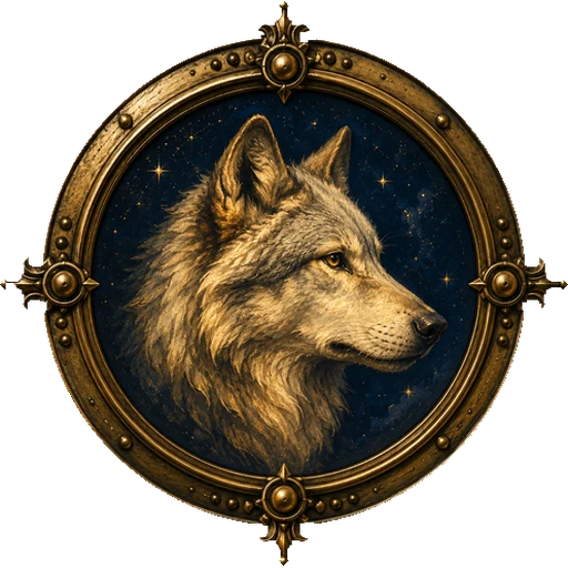 Wolf medallion