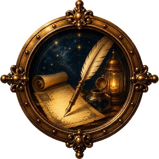 Writing medallion