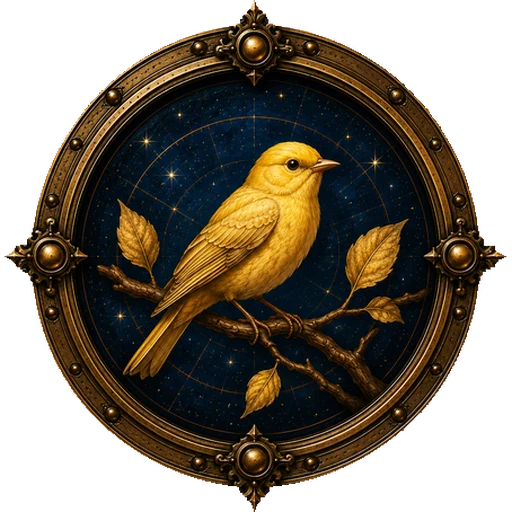 Yellow Bird medallion