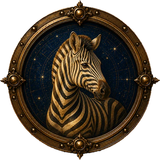 Zebra medallion